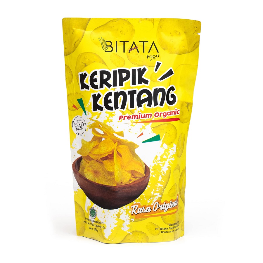 Bitata Food Keripik Kentang Premium Organic 60 grm
